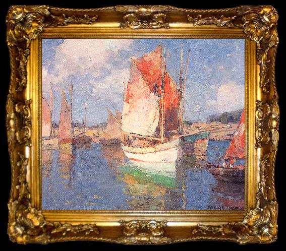 framed  Payne, Edgar Alwin Brittany Boats, ta009-2